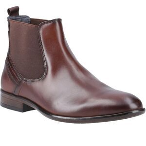 POD Mens Frank Leather Chelsea Boots / Cognac